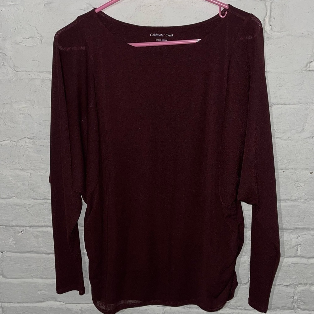 Coldwater Creek Burgundy Tunic M